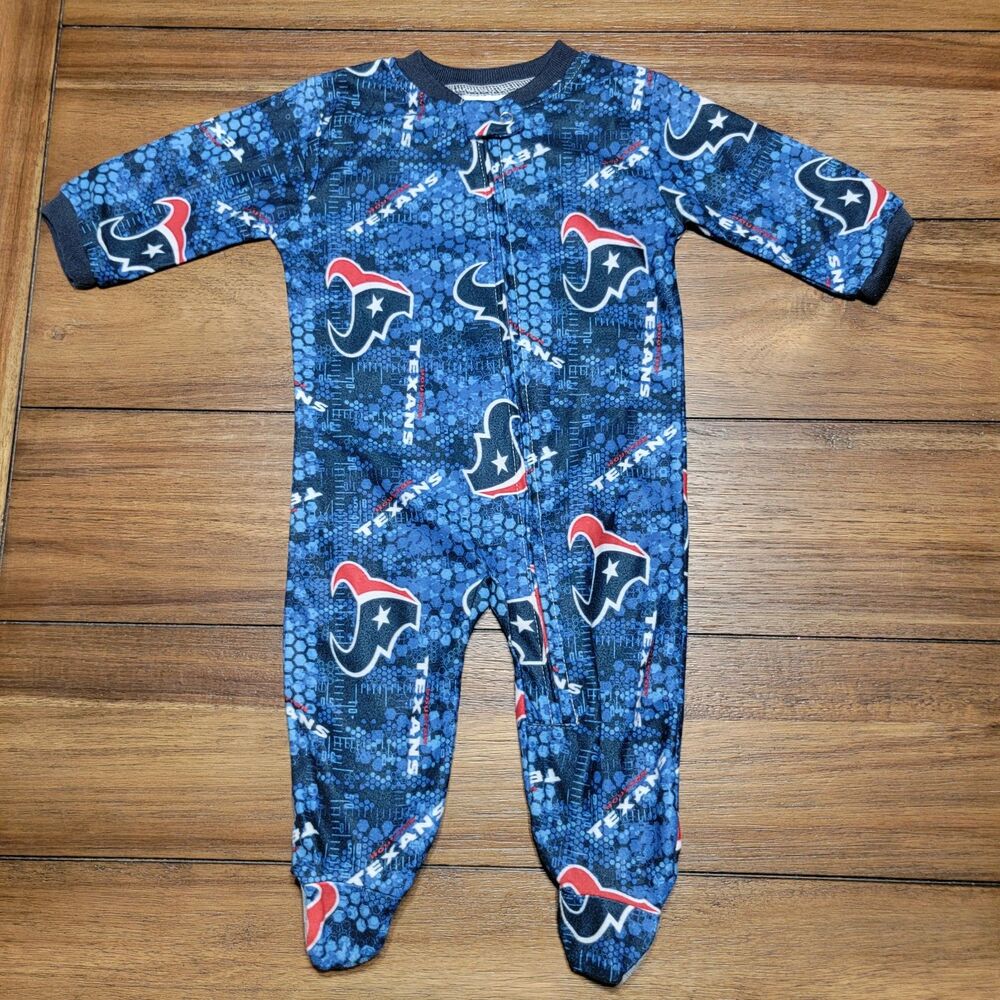 NFL Team Apparel Kids Houston Texans Jumper w/ Feet - Size 3/6 Months